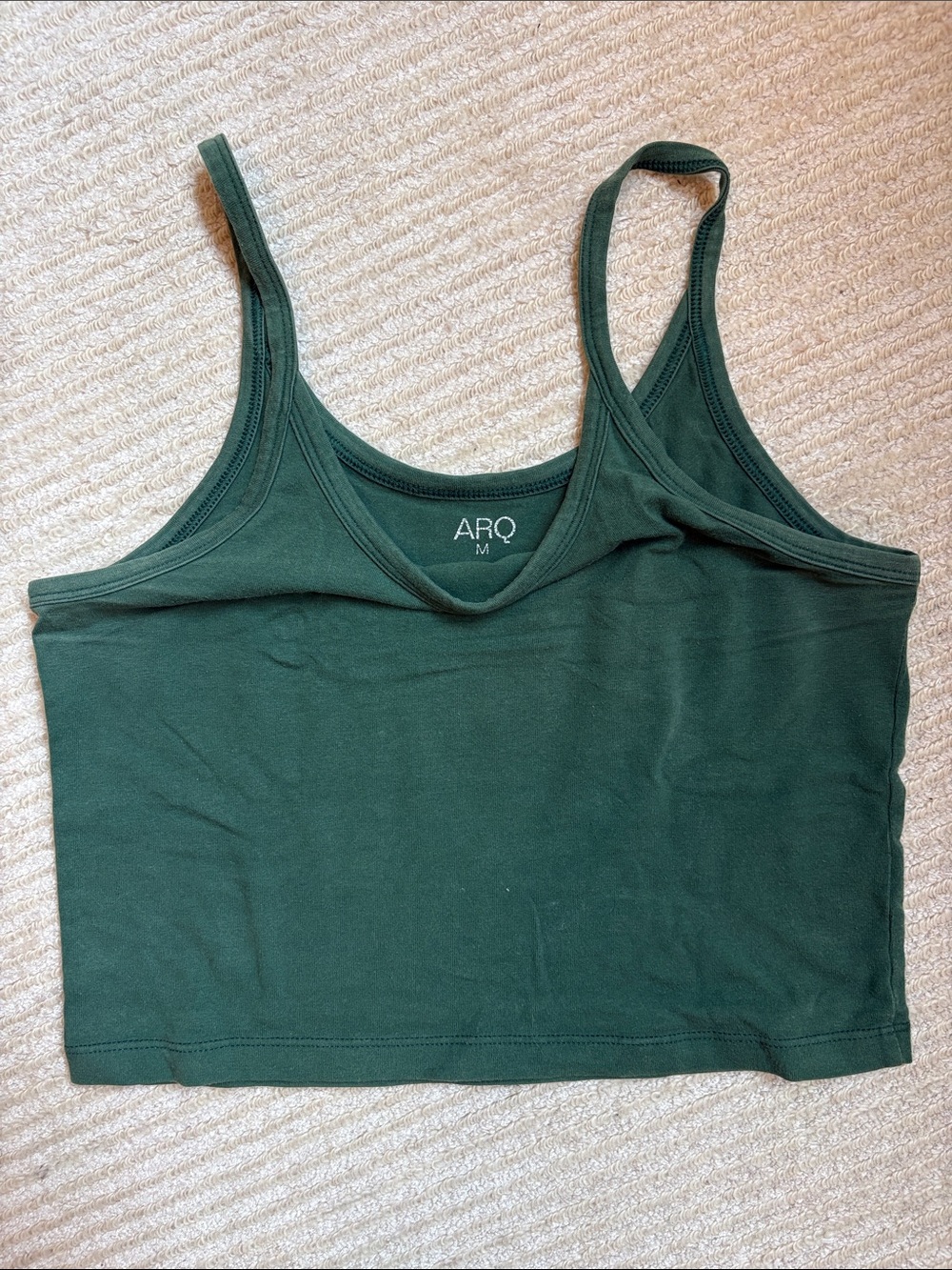 ARQ Deep Green Cropped Tank